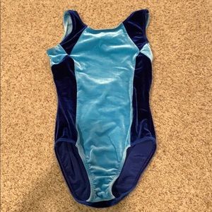 Soft velvet gymnastics leotard